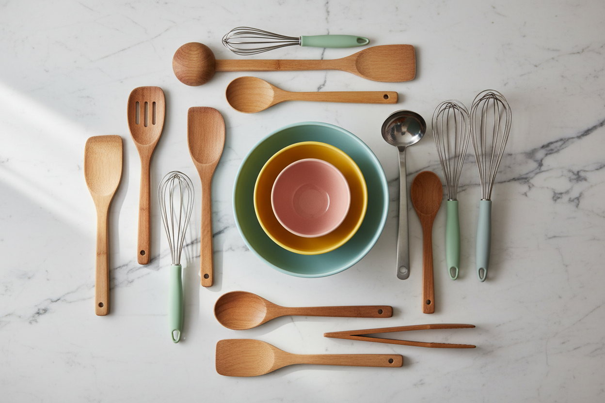 Kitchen Utensils & Mixing bowls