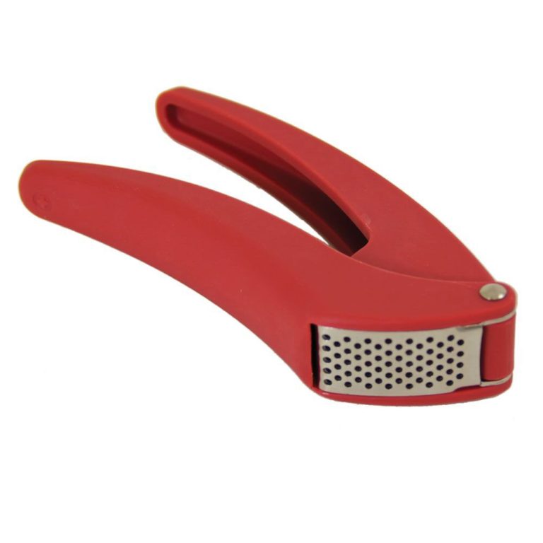 Kuhn Rikon - Easy Clean Garlic Press, Red, 7"