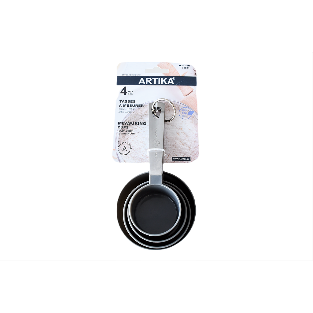 Artika - Measuring Cups Set, 1/4 C, 1/3 C, 1/2 C, 1 C