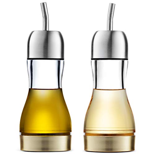 Mitbak - Olive Oil and Vinegar Dispenser, Gold, 7.5 oz, 2 Pk