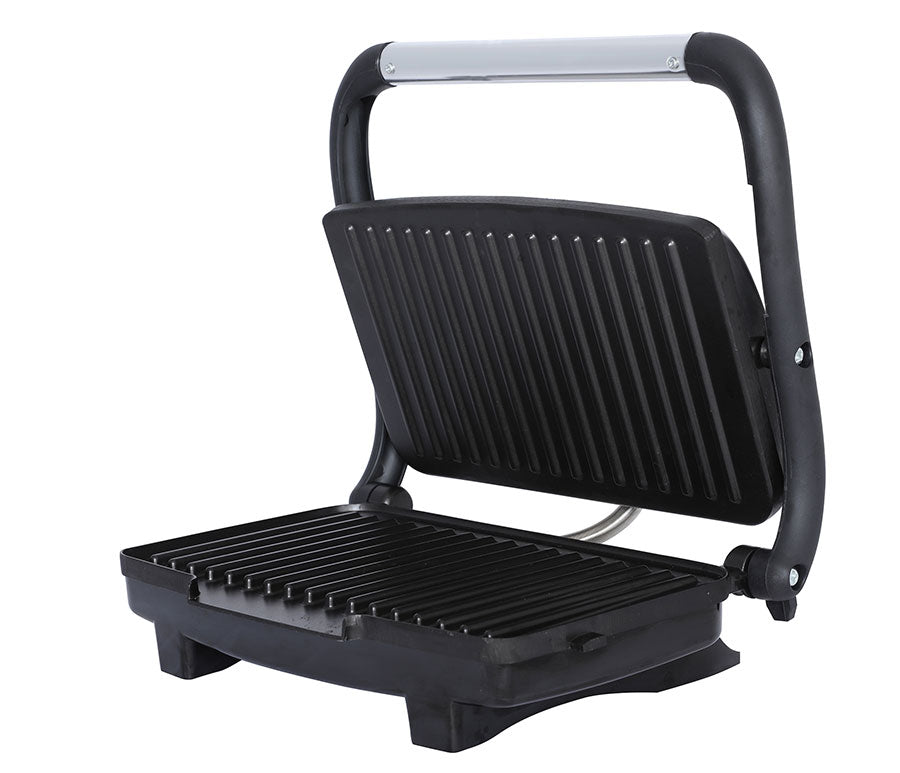 TS-611 Compact 1000-Watt Non-Stick Panini Press & Sandwich Maker, Stainless Steel