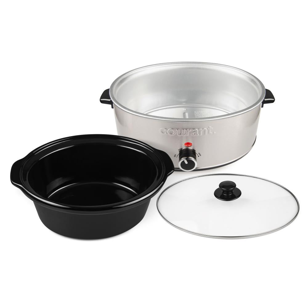 Courant 7 Quart Oval Slow Cooker - Stainless Steel