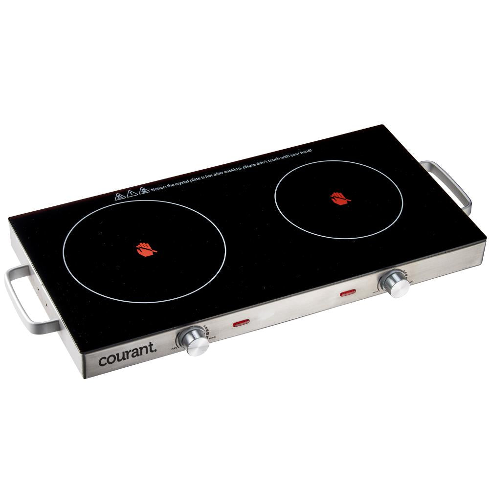 Double Ceramic Glass Cooktop - Stainless Steel