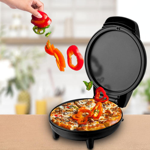7-inch Personal Griddle and Pizza Maker - Black