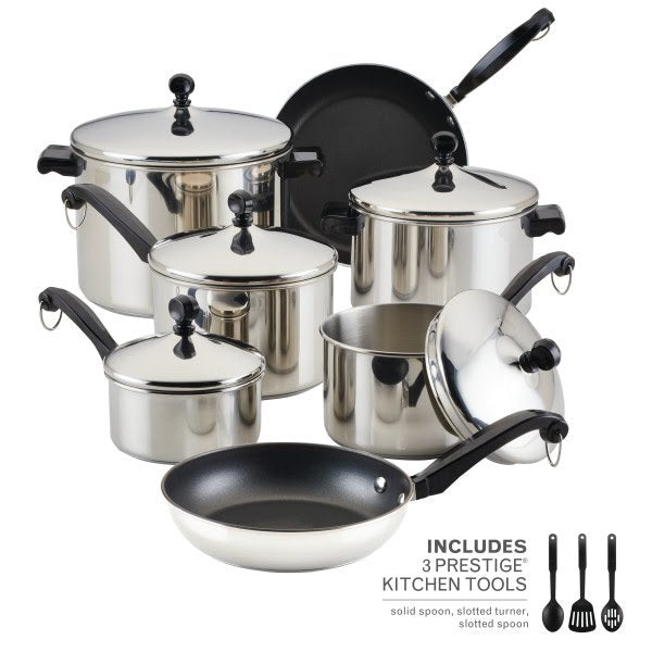 Classic Series Stainless Steel 15-Piece Cookware Set