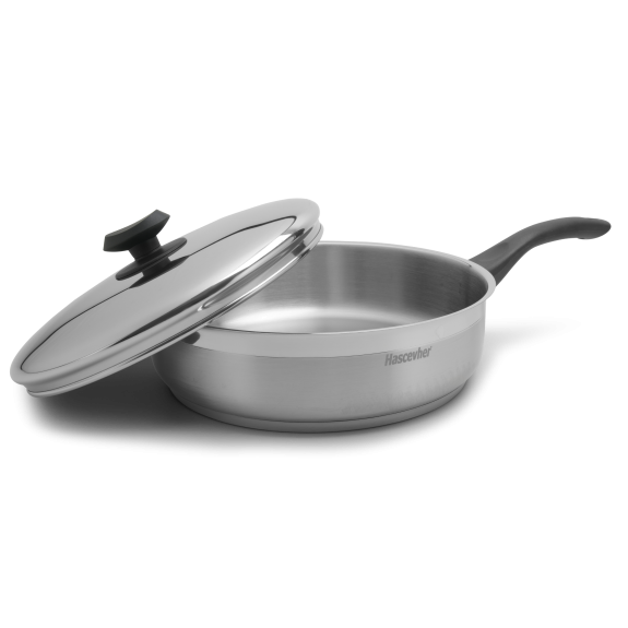 Stainless Steel Frying Pan with Cover - 11 inch