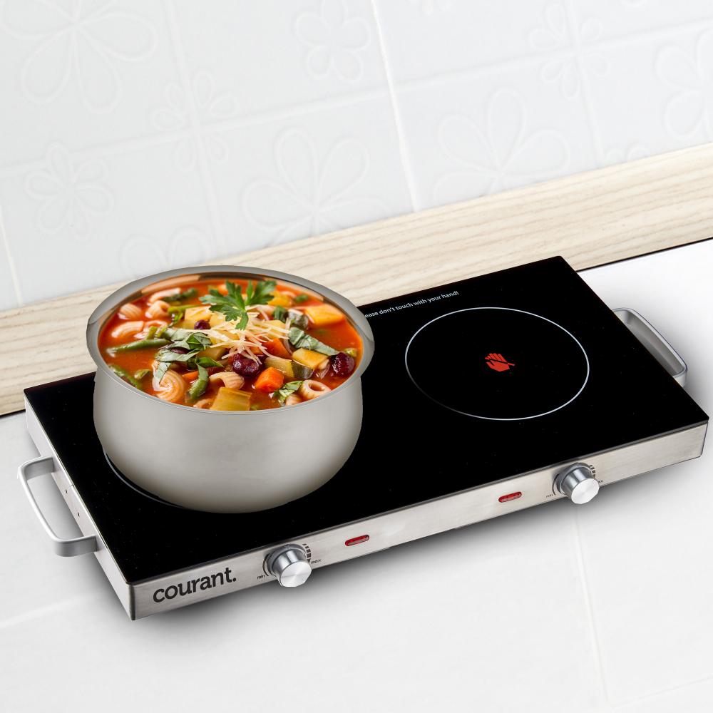 Double Ceramic Glass Cooktop - Stainless Steel