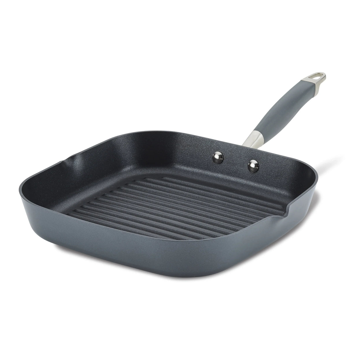 11-Inch Deep Square Grill Pan Grey