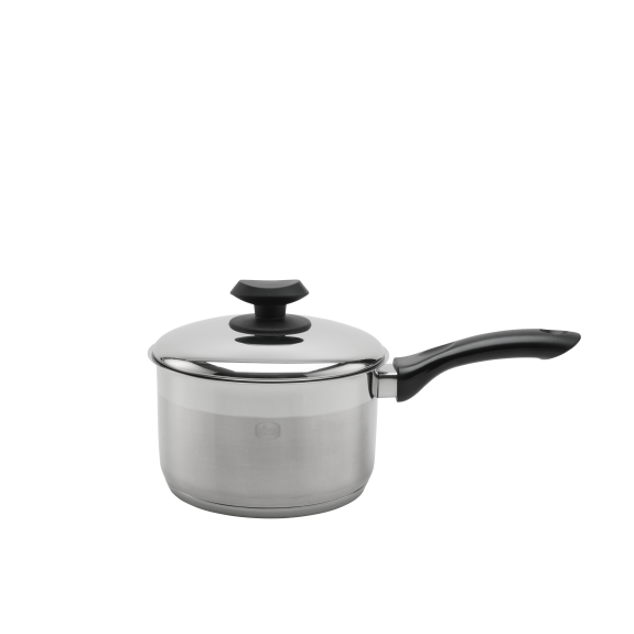 18/10 Stainless Steel Sauce Pot, Black 3 sizes