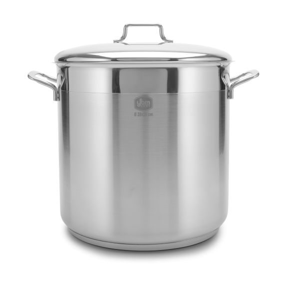Classic Stainless Steel Stockpot with Lid 21 Quart
